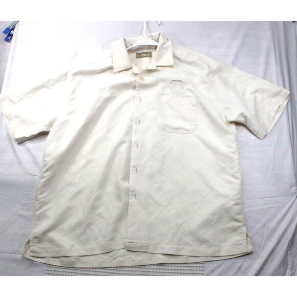 Dunbrooke Napa Racing VIP Dale Earnhardt Mens XL White Short Sleeve Button-Up Sh - Picture 1 of 10